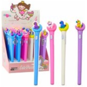 LEAN Unicorn On The Moon Glowing Ballpoint Pen Blu