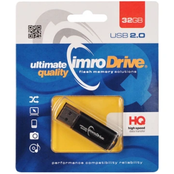 Imro 32GB USB 2.0 zibatmiņa, melna - usb flash dri
