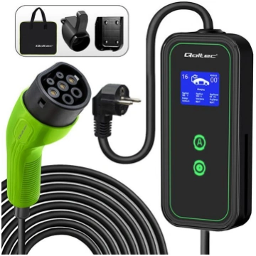 Qoltec Mobile charger for EV 2in1 Type2 | 3.5kW | 