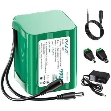 12,6 V 7900 mAh līdzstrāvas akumulators 12 V ierīc