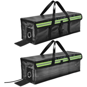 2 ugunsdrošu Ebike akumulatoru somu komplekts, izt