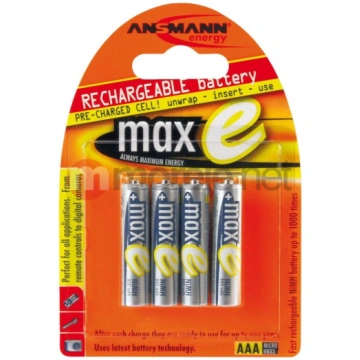 Ansmann Akumulators Maxe Aaa / R03 800mah 4gab