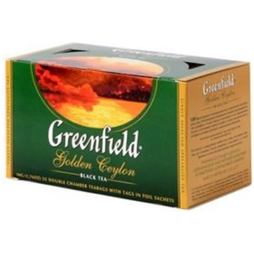 GREENFIELD Golden Ceylon melnā tēja 25x2g 44051 TE