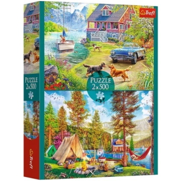 Puzzle Trefl 2x500 elementu Summer Relax