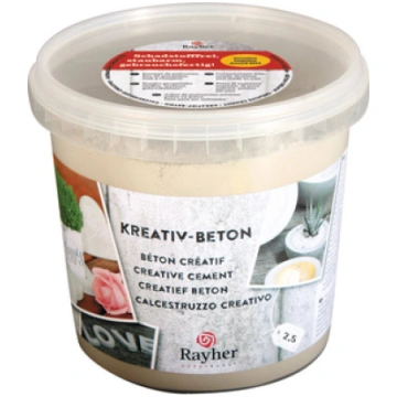 Cements rokdarbiem Rayher 2.5kg pelēks