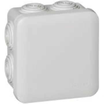Square Plexo box with 7 direct entry membrane glan