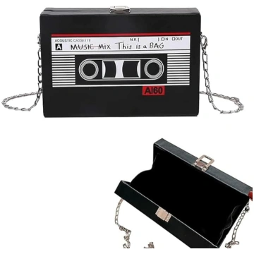 Aoreun Cassette rokassoma Retro plecu soma Sievieš