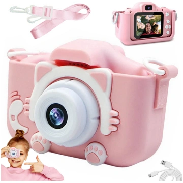 Bērnu Mini Fotoaparāts Digitālā Kamera ar Spēlēm K