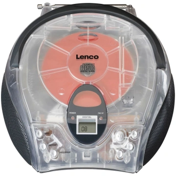 Lenco SCD-24 Radio/CD atskaņotājs, FM/CD, baterija