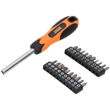Skrūvgriezis + 20 uzgaļi, FASTER TOOLS 987