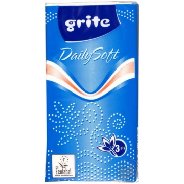 Kabatlakatiņi GRITE Perlum, 3 sl.,1 paciņa, baltā 