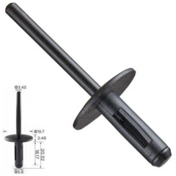 Plastmasas kniede arkas uzlikai BMW 6mm (5.8mm) Sl