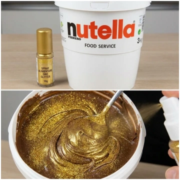 Nutella 3kg + Spray Alimentare Glitter Oro