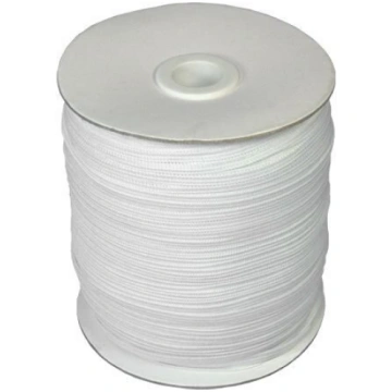Elastīga poliestera lenta 5 mm 100 m balta BEraced