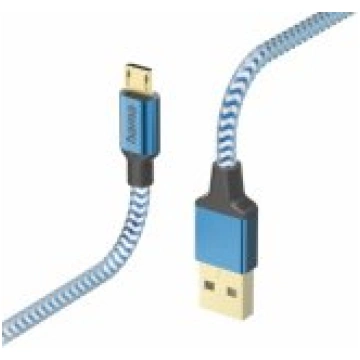 Hama 00201555 Reflective Charging Cable, USB-A - M