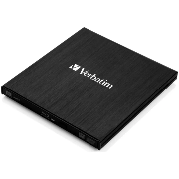 Ārējais plānais optiskais disks Blu-Ray RW Verbati