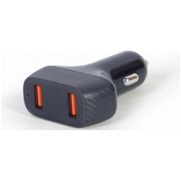 Gembird 2-port USB car Fast Charger 36 W Black (TA
