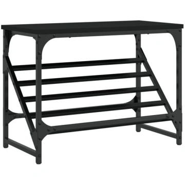 Apavu plaukts vidaXL, 60x30x45 cm, melns