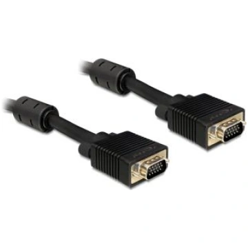 Delock VGA HD15M/HD15M dual-shielded w/2*ferrite c