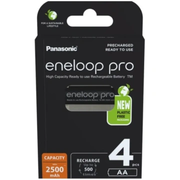 Uztveramas baterijas PANASONIC ENELOOP PRO AA 2500