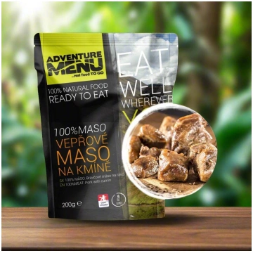 100procent MEAT Pork meat with cumin Adventure Men