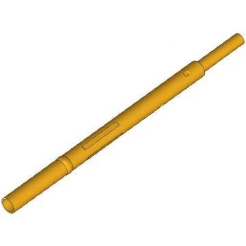 Test probe socket; gold-plated; KS-100; L: 30mm; t