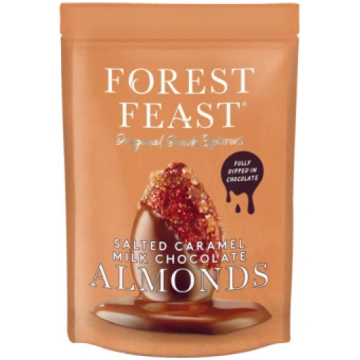 Forest Feast mandeles piena šokolādē ar sālītu kar