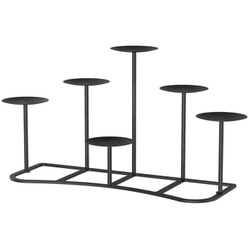 smtyle Ziemassvētku DIY 6 kamīna sveču turētājs Ka