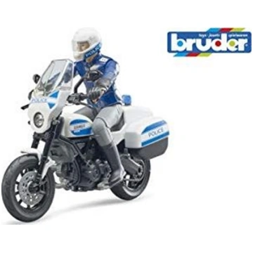 Bruder Policjant bworld Scrambler Ducati police. -