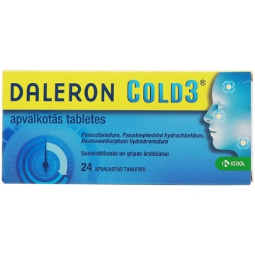 Daleron Cold 3, 24 tabletes