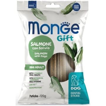 Gardums suņiem Monge Gift Dental Stick Mini Salmon