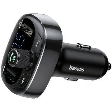 Baseus S-09 Bluetooth FM Modulator, 2 x USB-A - 1 