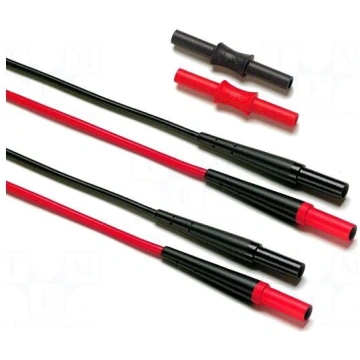 Set of test leads | Inom: 10A | red and black | In