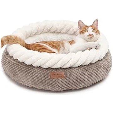 FUKUMARU Washable Cat Bed, 55 x 55 x 21 cm, Cat Ba