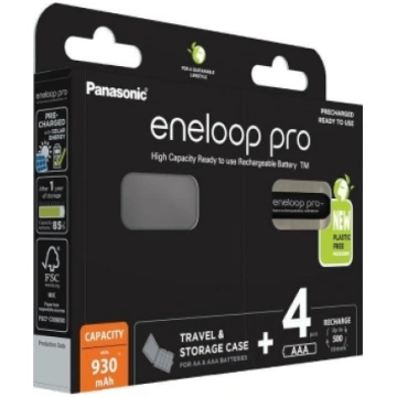 Panasonic Eneloop Pro Baterijas AAA 930mAh uzlādēj