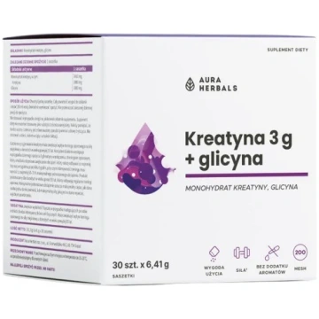 Aura Herbals AURA HERBALS kreatīna monohidrāts 3 g