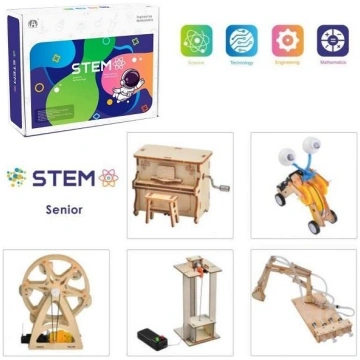 Wooden Assembly Advanced Science Lab Kit, 5in1 STE