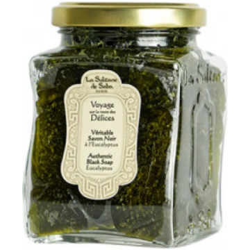 La Sultane De Saba Authentic Black Soap Eucalyptus