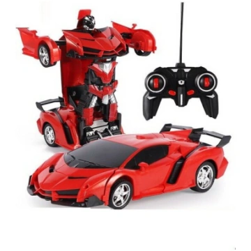 Robots transformeris 2in1 Lean Toys, sarkans