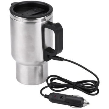 12 V 450 ml elektriskā ceļojumu krūze, nerūsējošā