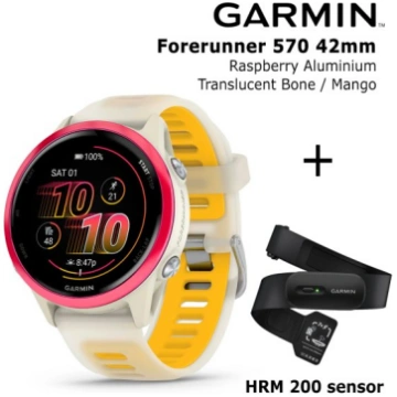 GARMIN Forerunner 570 - 42mm, Raspberry Aluminium 