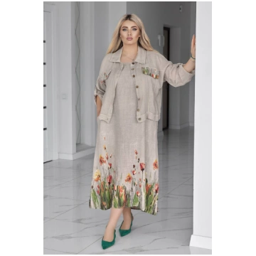 LIA22980 Divdaļīgs lina komplekts
