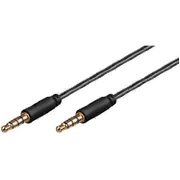 MicroConnect 3.5mm 4-pin 1 5m M-M Black Audio Cabl