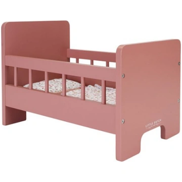 LITTLE DUTCH LEĻĻU GULTA - Wooden doll bed with te