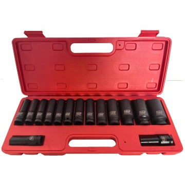 1/2" Dr. Deep impact socket set 15pcs (10-32mm) 12