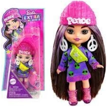 Stilīga modes lelle Barbie Extra Mini Minis aksesu