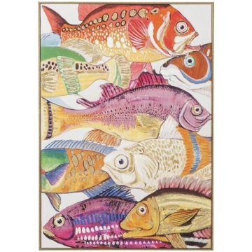 Kare Design Picture Touched Fish Meeting One Colou