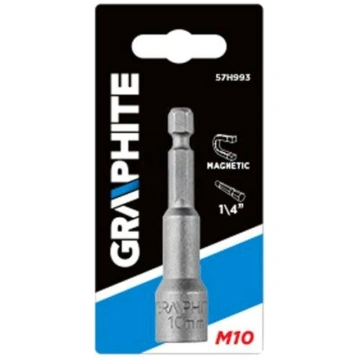 Screwdriver bit | 6-angles socket | 1/4" | HEX 10m