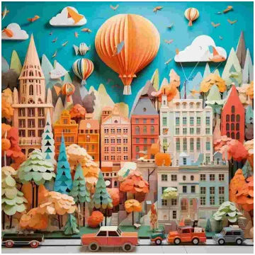 Puzzle Paper-Like: Townscape Heye