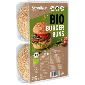 Burgeru maizītes ar sezamu, bez glutēna, ekoloģisk